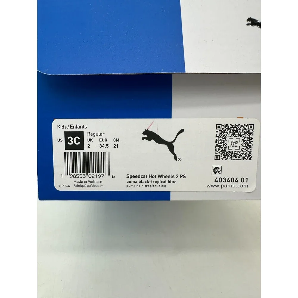 Puma Speedcat Hot Wheels Kids 3C Black Athletic Shoes 403404 01